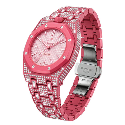 皇家橡樹 Pop 限定款 生物陶瓷錶殼與生物陶瓷錶帶 滿鑽版