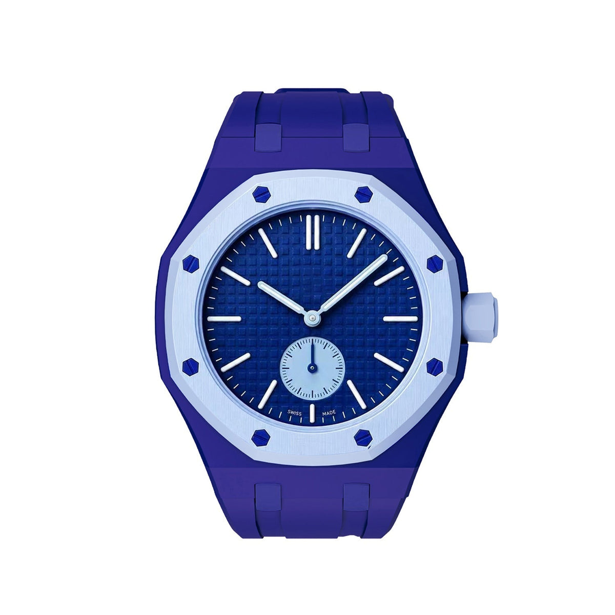 Cinturino in silicone blu scuro esclusivo Oak Pop