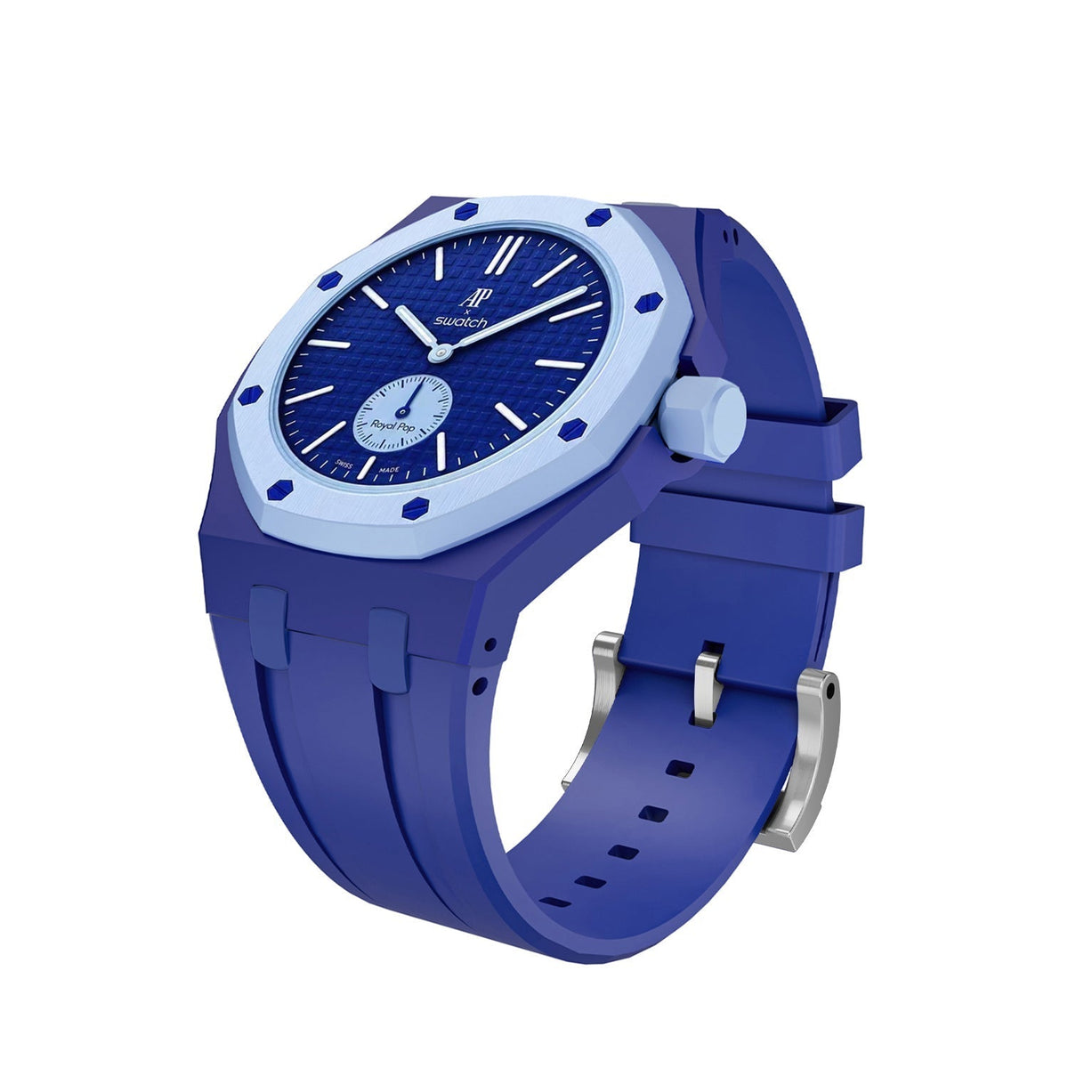 Cinturino in silicone blu scuro esclusivo Oak Pop
