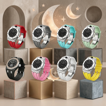 Royal Oak Pop Esclusivo Cassa in Acciaio e Cinturino in Silicone con Base