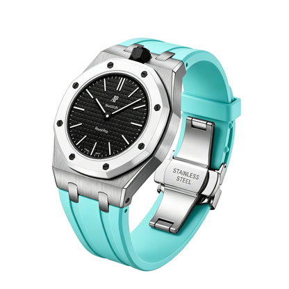 Royal Oak Pop Esclusivo Cassa in Acciaio e Cinturino in Silicone con Base