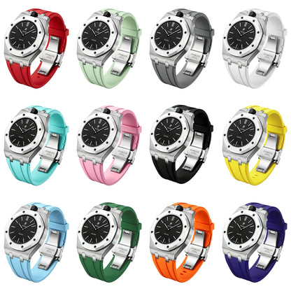 Royal Oak Pop Esclusivo Cassa in Acciaio e Cinturino in Silicone con Base